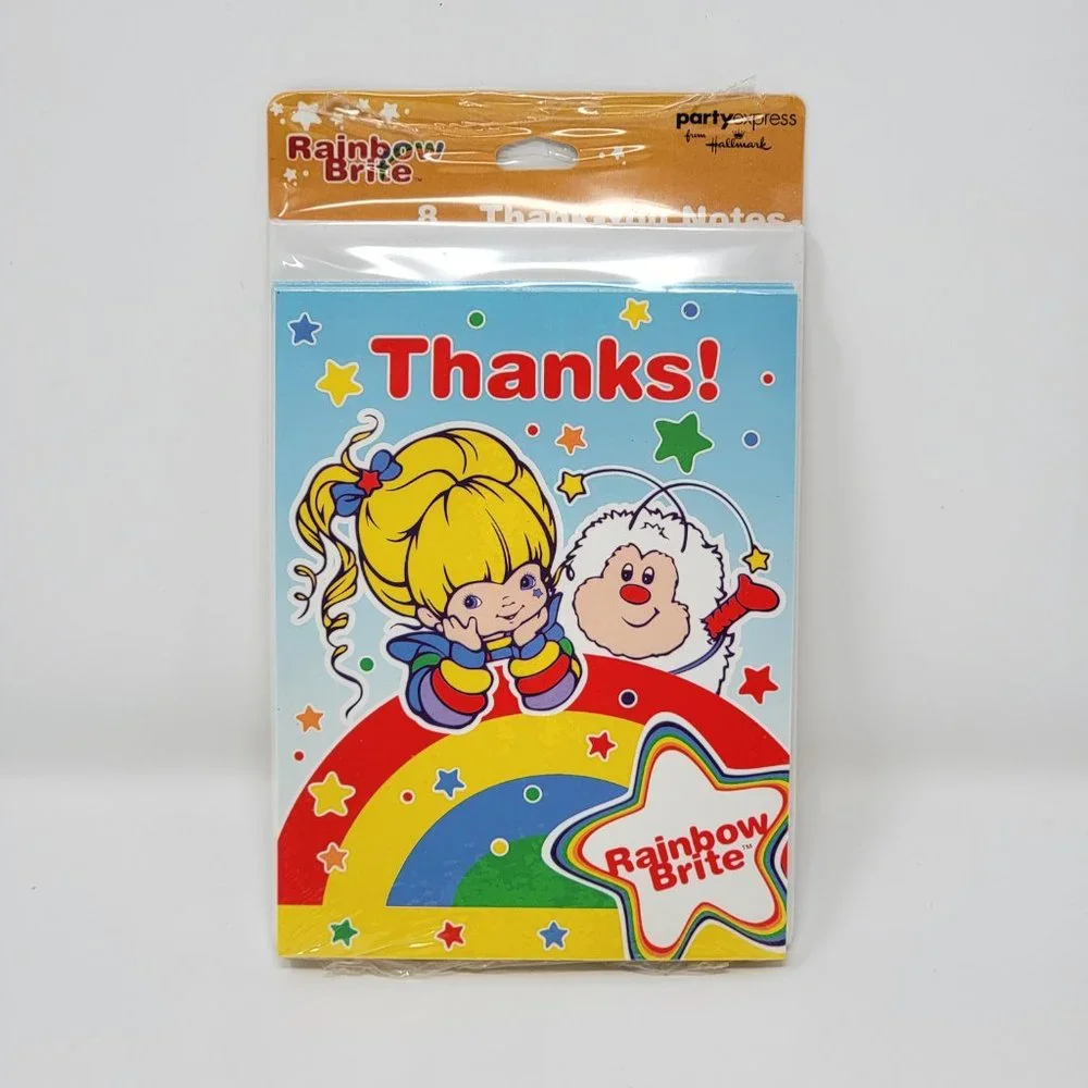 Hallmark Party Express Rainbow Brite Thank You Cards